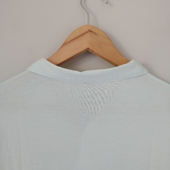 Patrick Assaraf Silk Cotton 2 Button Polo T-Shirt Size XXL Light Mint - Picture 12 of 16